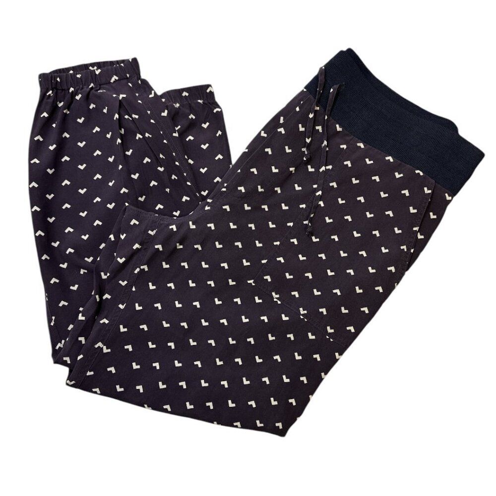 BOY by Band of Outsiders Silk Jogger Pants Women's sz 3/ US M-L Lounge Comfort - Picture 2 of 12